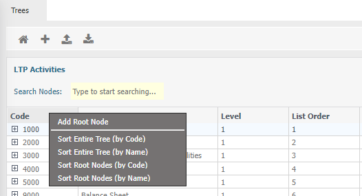 sorting by column heading